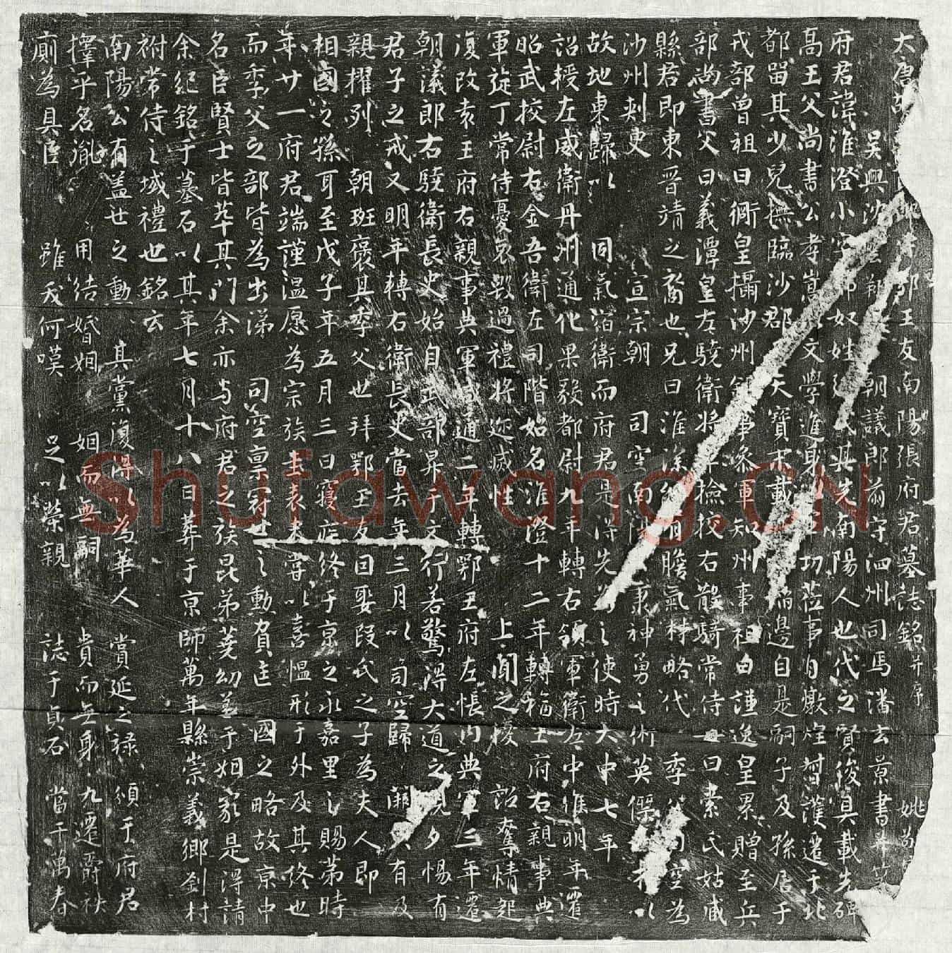 唐张淮澄墓誌(大唐故【朝议】郎守鄂王友南阳张府君墓誌铭并序)