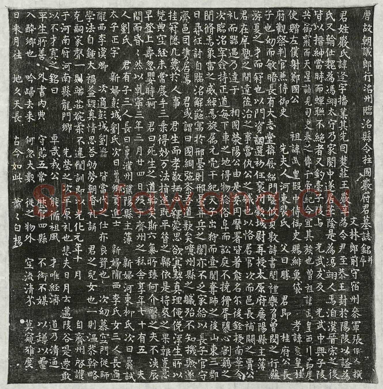 唐严逢墓誌(唐故朝议郎行洺州临洺县令柱国严府君墓誌铭并序)