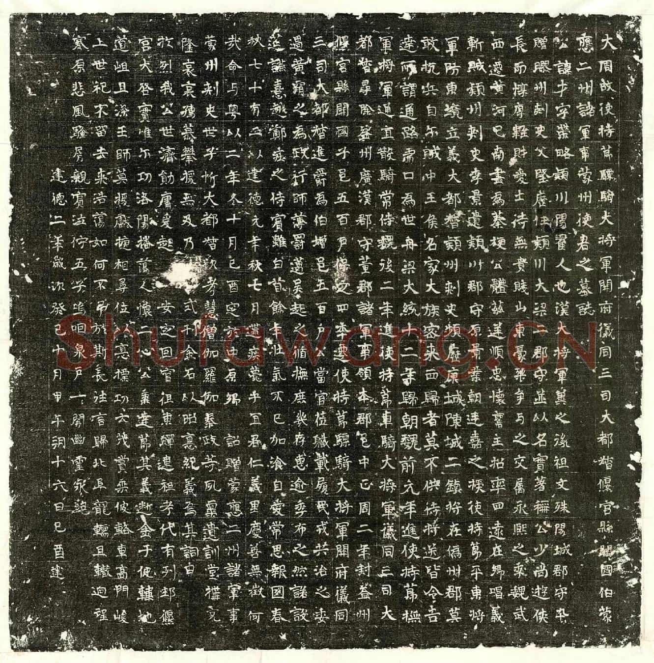 北朝梁才墓誌(大周故使持莭骠骑大将军开府仪同三司大都督偃宫县开国伯蒙应二州诸军事蒙州使君之墓誌)