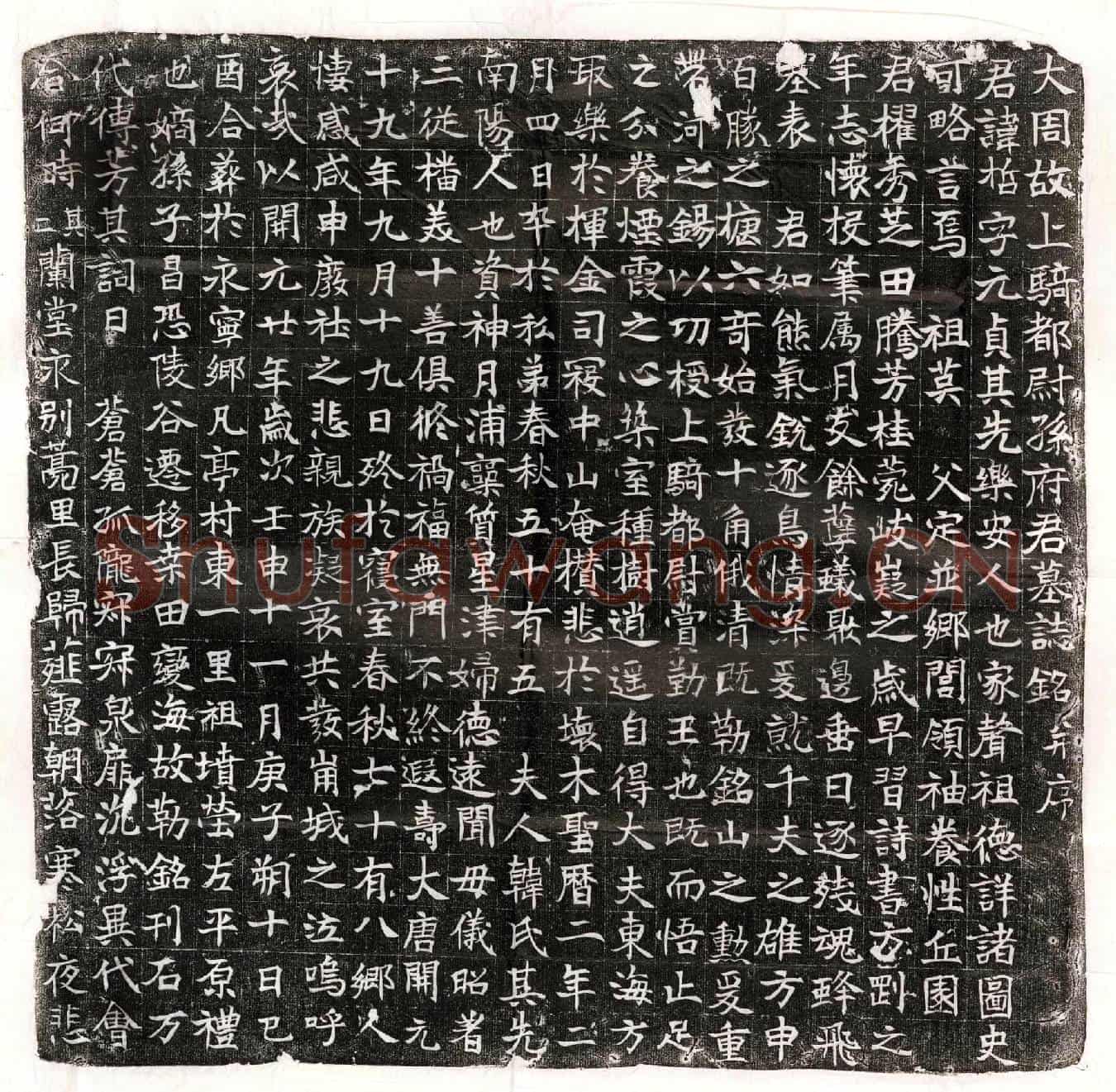 唐孙哲墓誌(大周故上骑都尉孙府君墓誌铭并序)