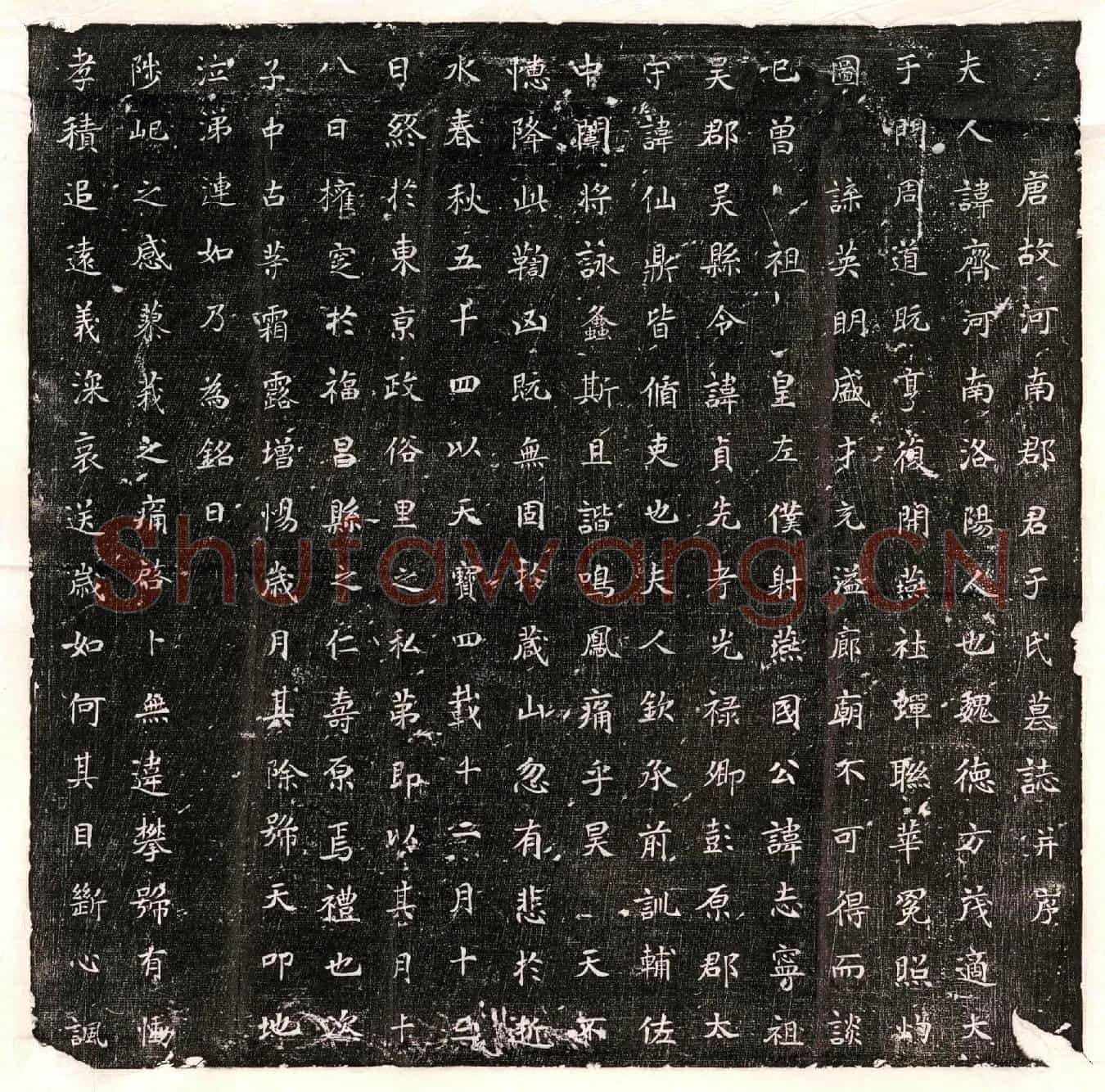 唐□君妻于齐墓誌(唐故河南郡君于氏墓誌并序)