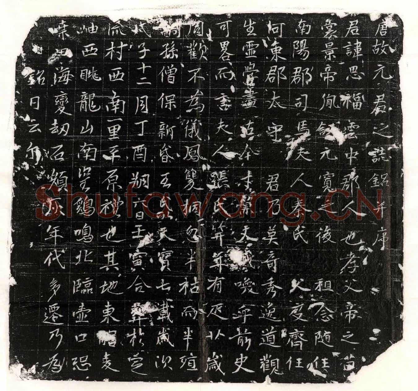 唐元思福墓誌(唐故元君之誌铭并序)