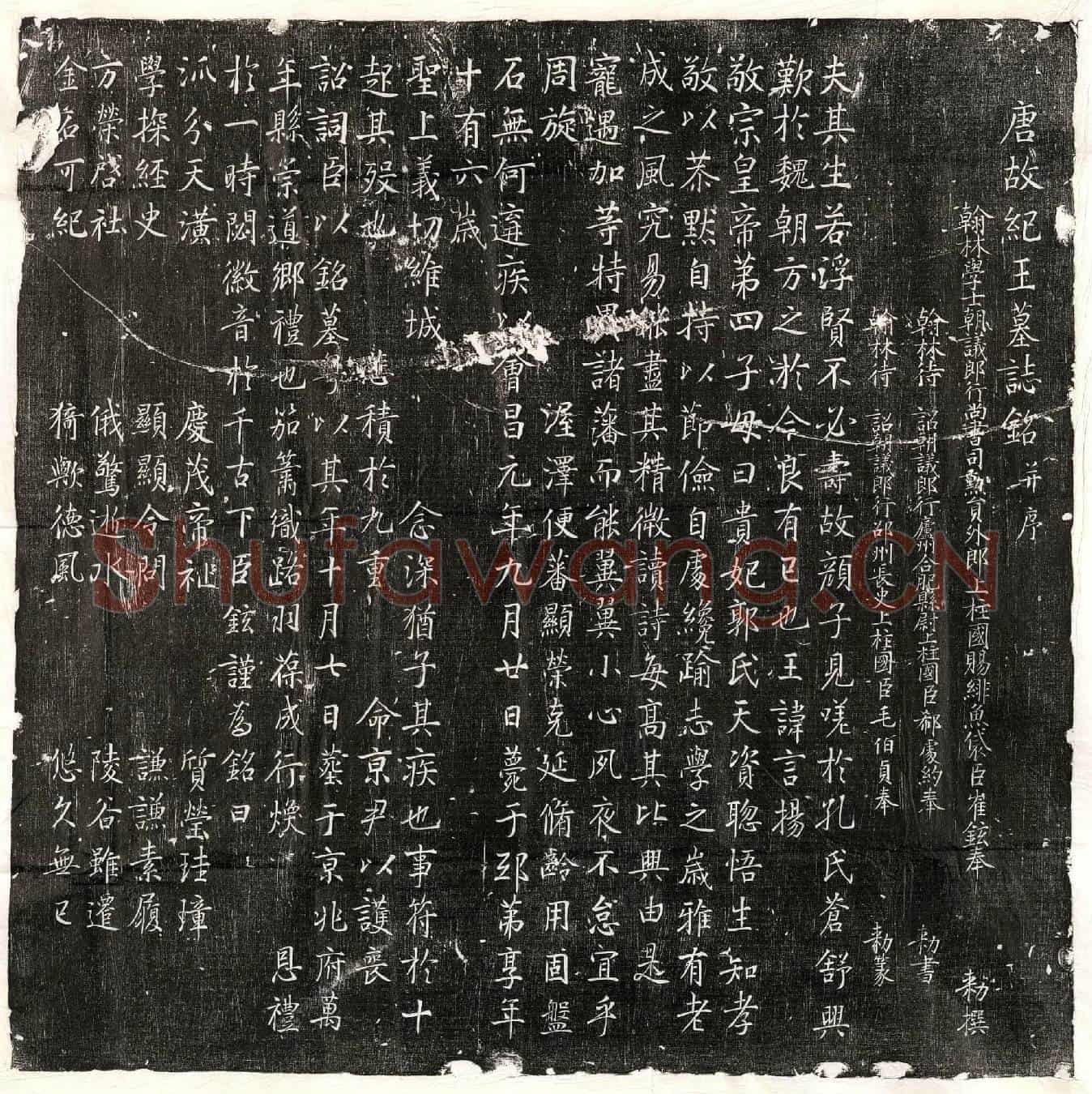 唐纪王李言扬墓誌(唐故纪王墓誌铭并序)