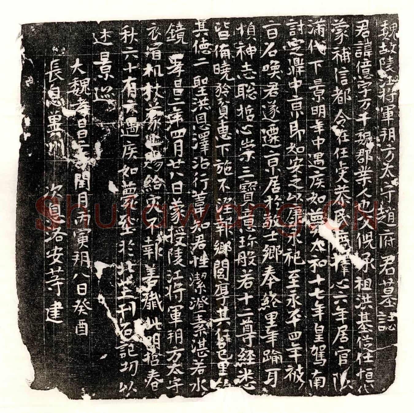 北朝赵亿墓誌(魏故陵江将军朔方太守赵府君墓誌)