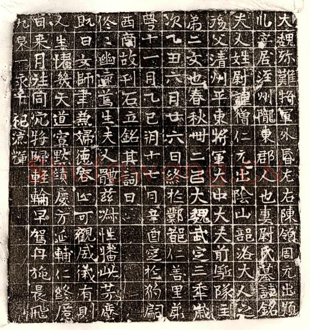 北朝尉僧仁墓誌(大魏殄难将军外昏左右陈领周元出颍川寄居泾州陇东郡人也妻尉氏墓誌铭)