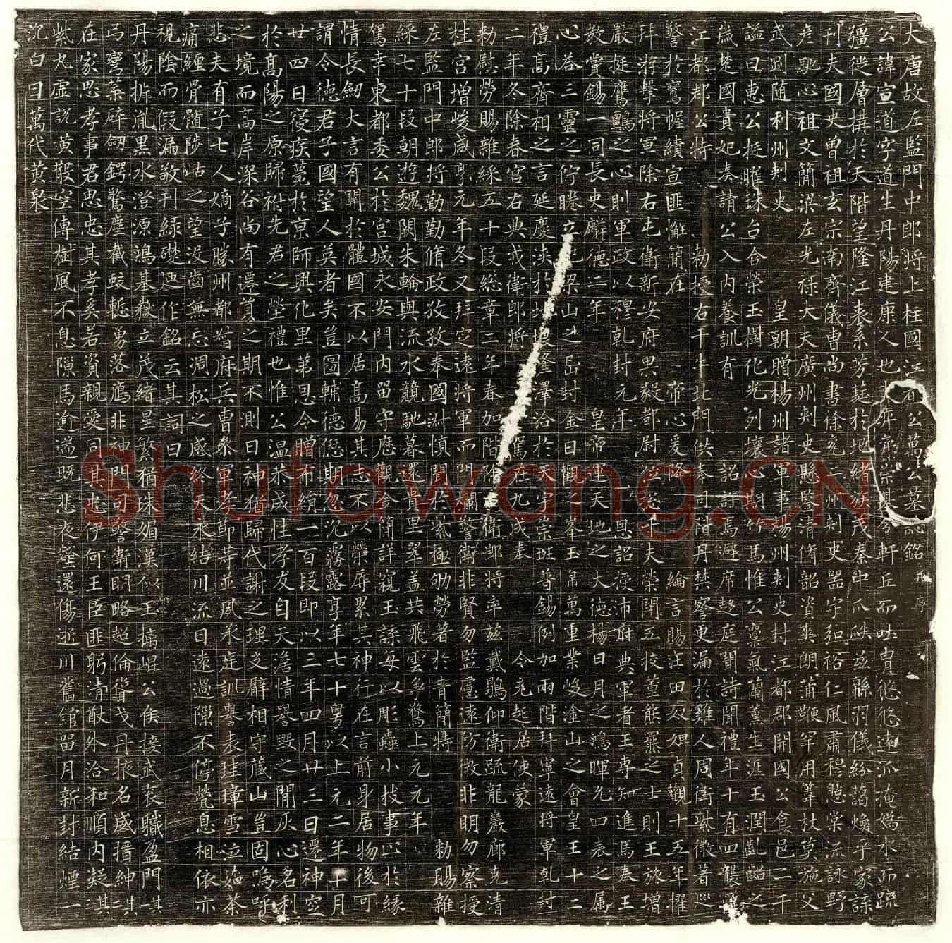 唐万宣道墓誌(大唐故左监门中郎将上柱国江都公万公墓誌铭并序)