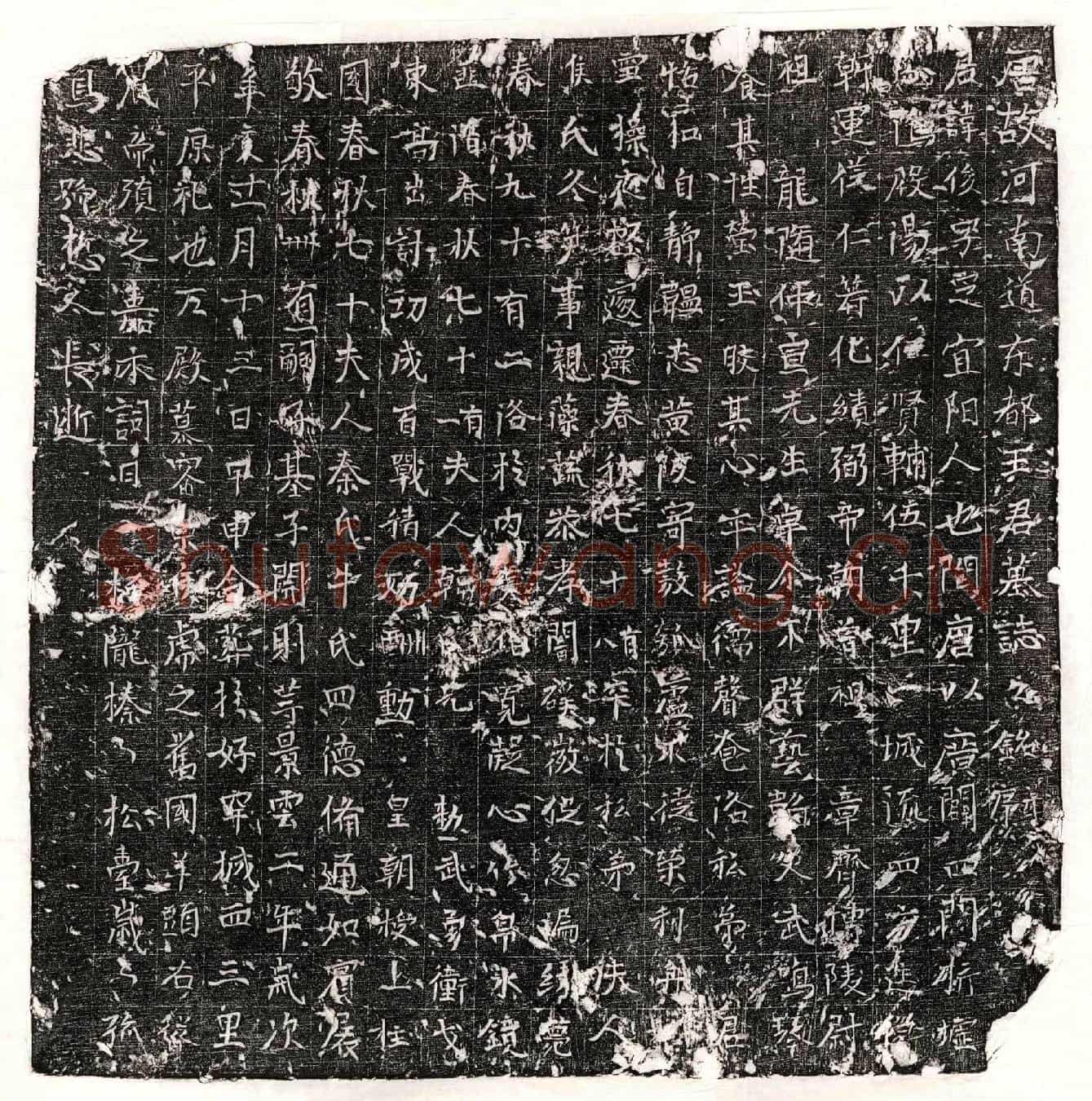唐王俊墓誌(唐故河南道东都王君墓誌之铭并序)