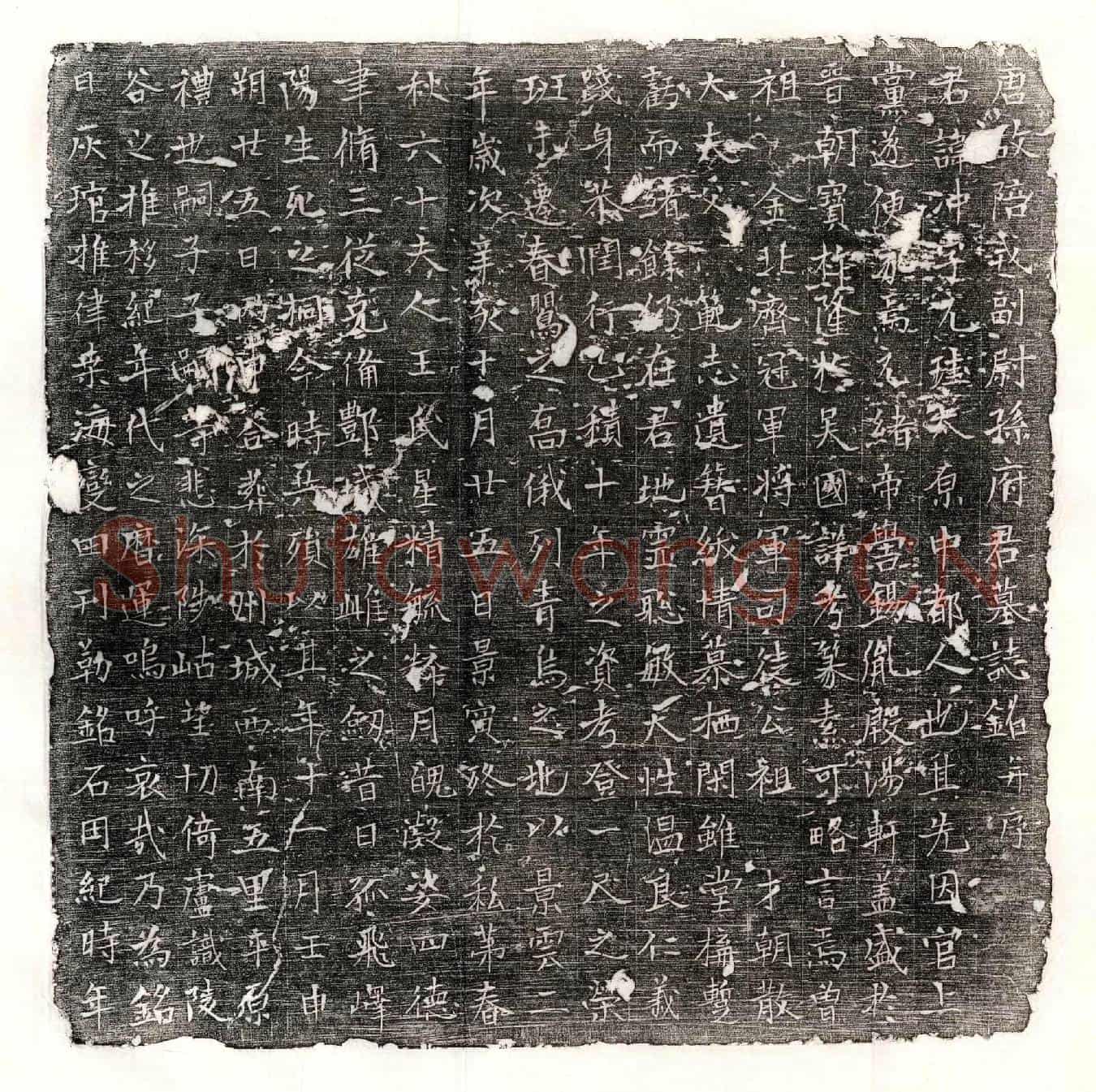 唐孙冲墓誌(唐故陪戎副尉孙府君墓誌铭并序)
