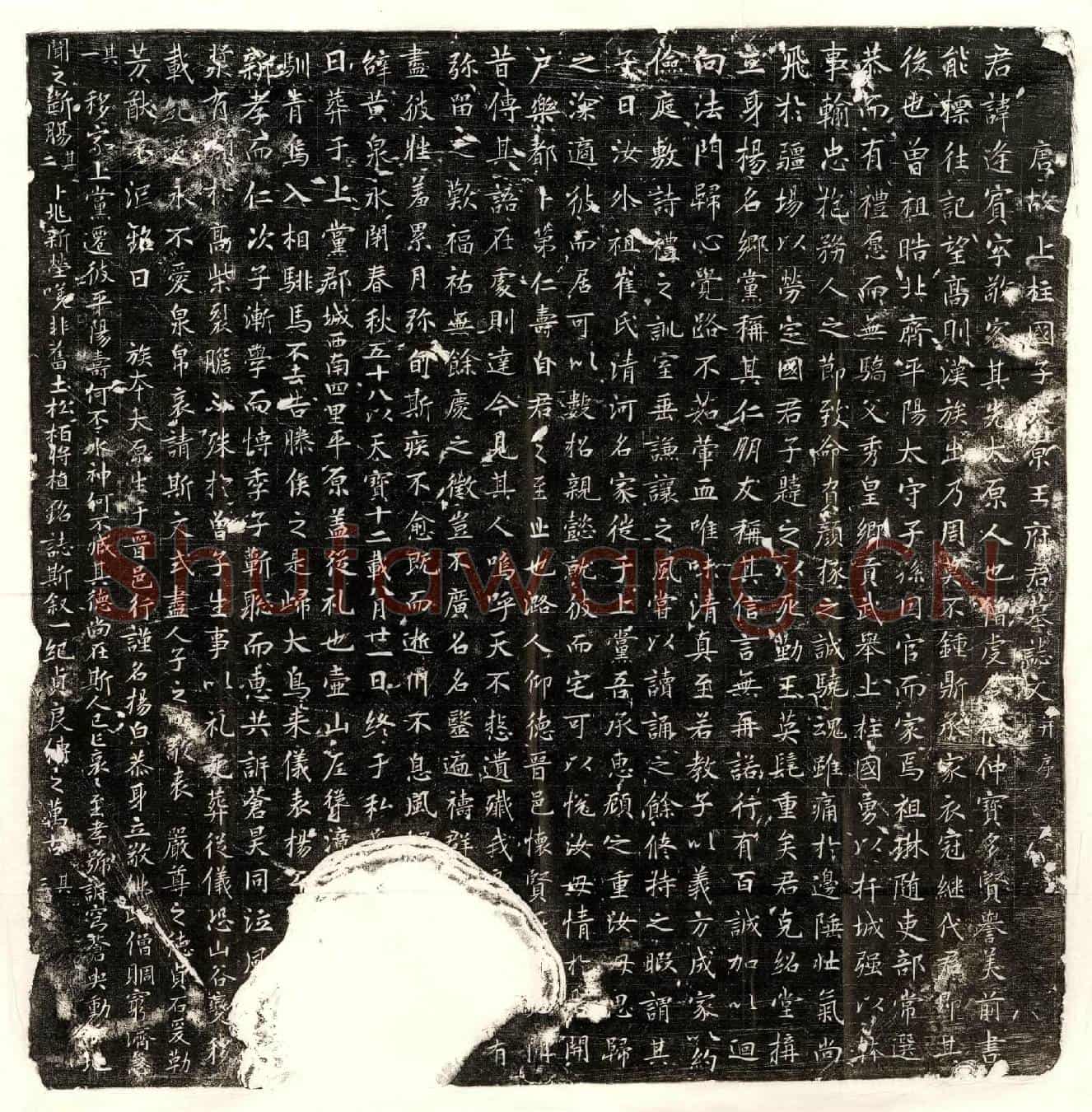 唐王逢宾墓誌(唐故上柱国子太原王府君墓誌文并序)