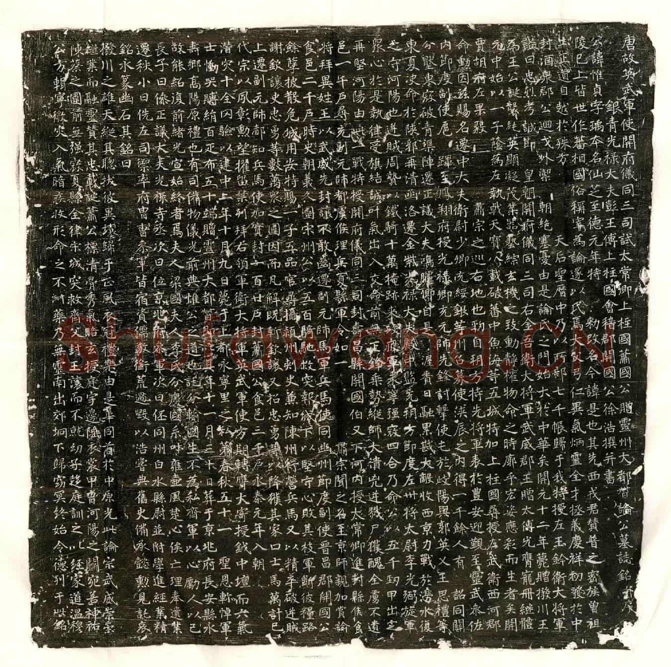 唐论惟贞墓誌(唐故英武军使开府仪同三司试太常卿上柱国萧国公赠灵州大都督论公墓誌铭并序)
