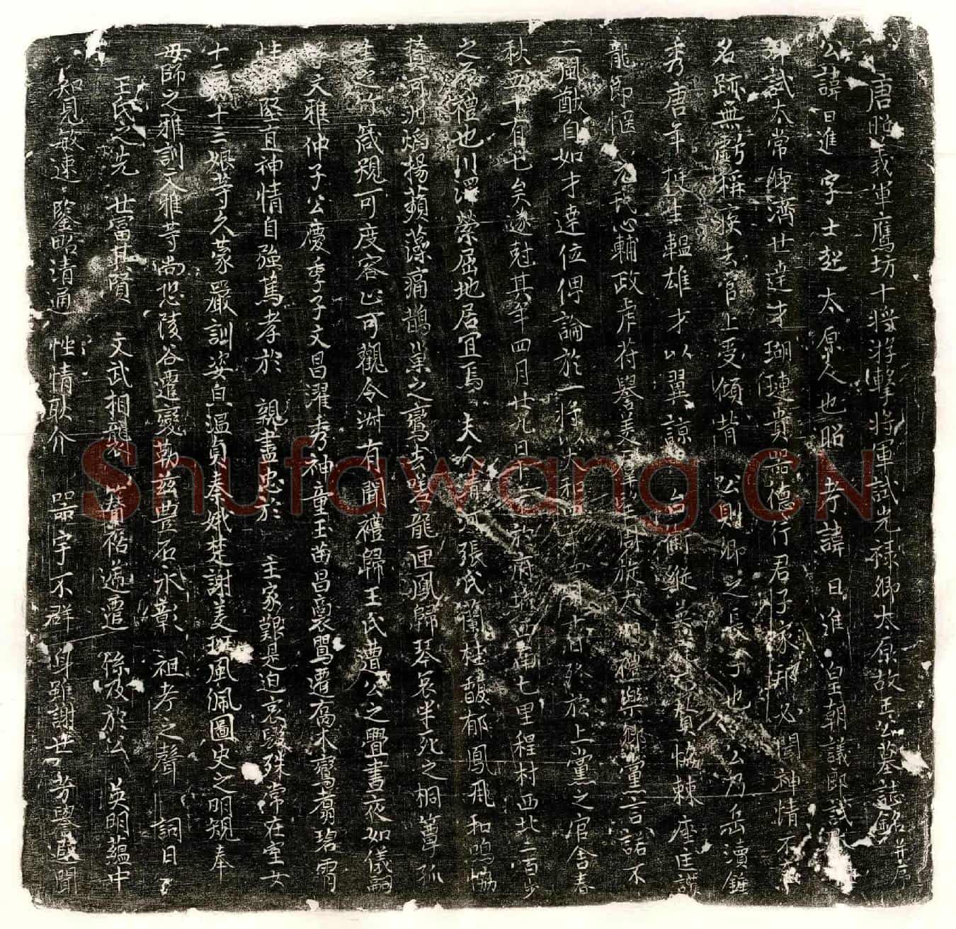 唐王日进墓誌(唐昭义军鹰坊十将游击将军试光禄卿太原故王公墓誌铭并序)