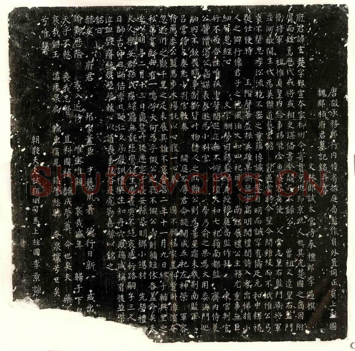 唐栢玄楚墓誌(唐故承务郎行内侍省掖庭局监作员外置同正员上柱国魏郡栢府君墓记铭并序)