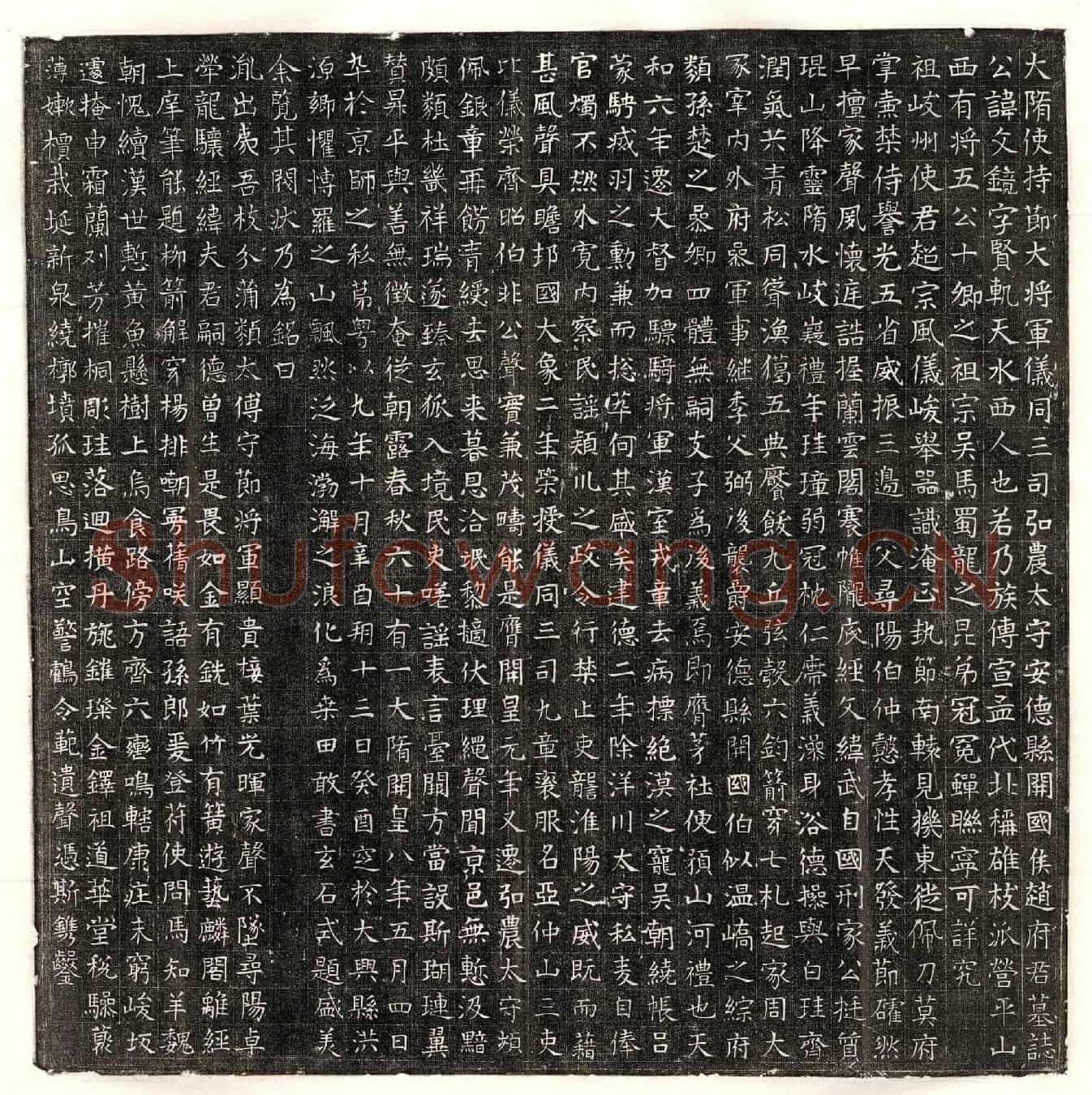 隋赵文镜墓誌(大隋使持莭大将军仪同三司弘农太守安德县开国侯赵府君墓誌)
