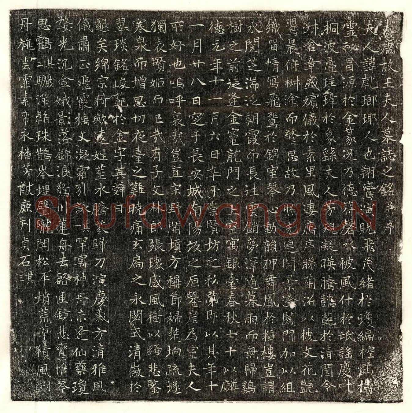 唐张君妻王乹墓誌(大唐故王夫人墓誌之铭并序)