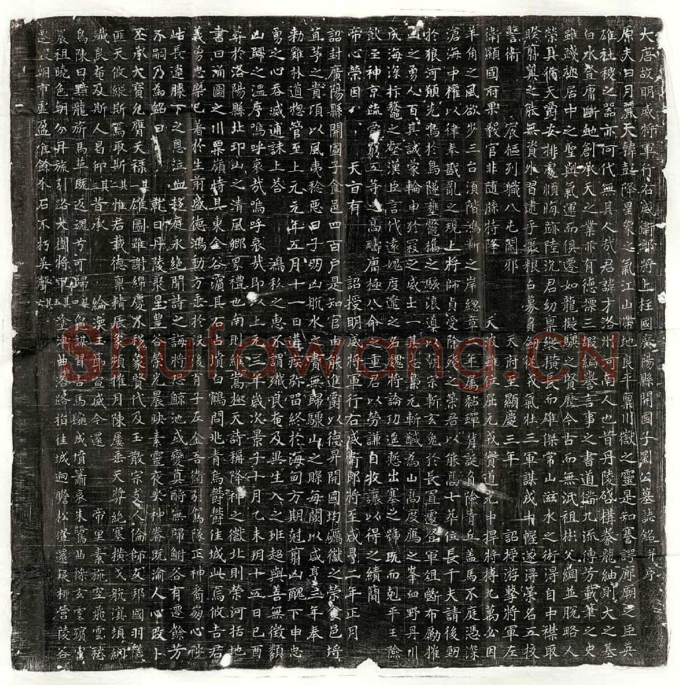 唐刘才墓誌(大唐故明威将军行右威卫郎将上柱国广阳县开国子刘公墓誌铭并序)
