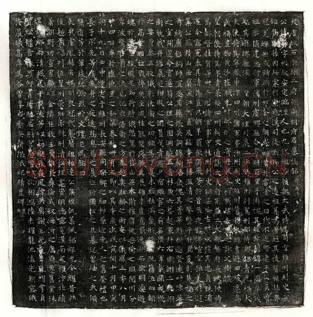 唐胡静墓誌(大唐故右卫翊二府翊卫胡府君墓誌铭并序)