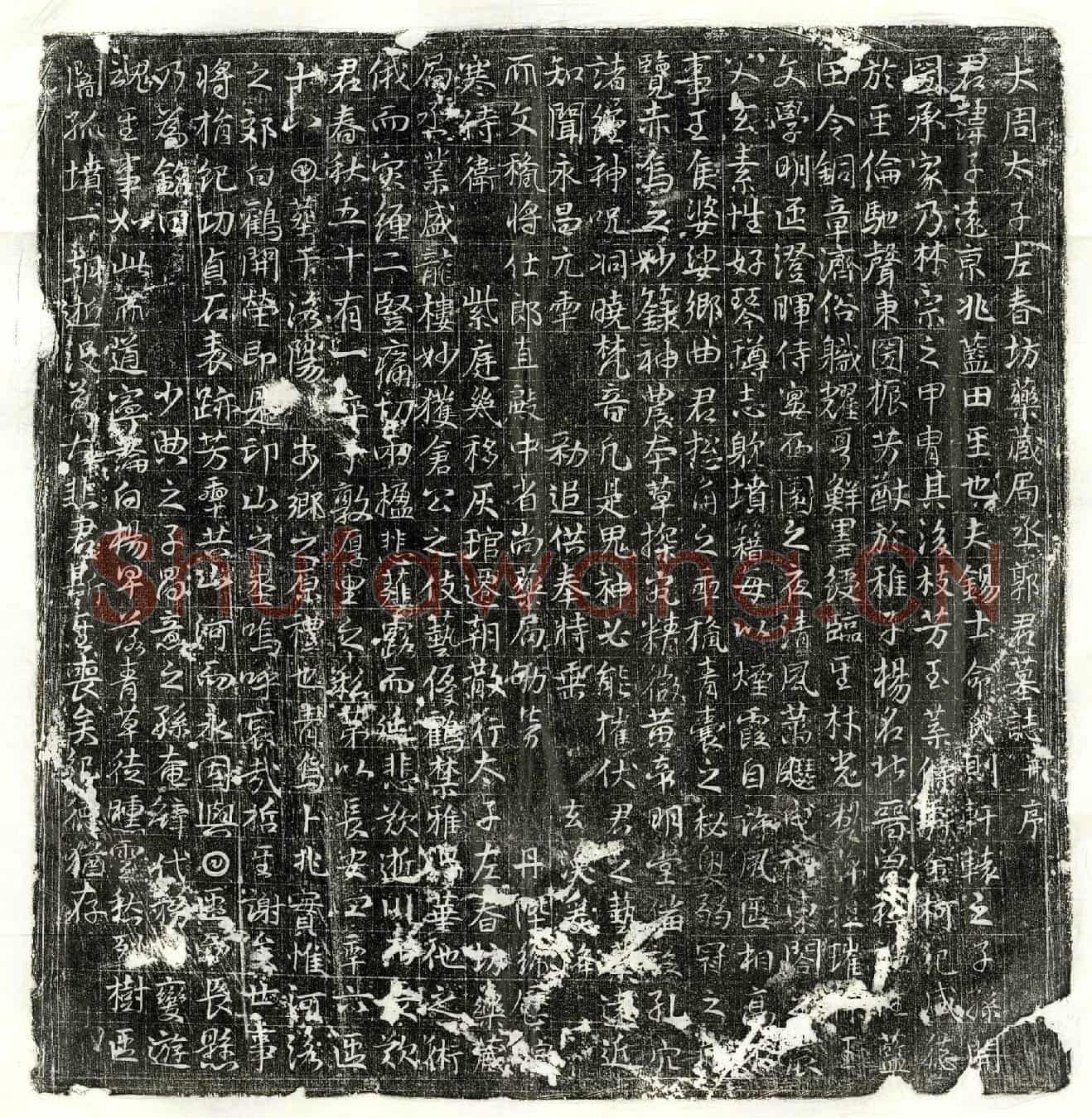 唐郭子远墓誌(大周太子左春坊药藏局丞郭君墓誌并序)
