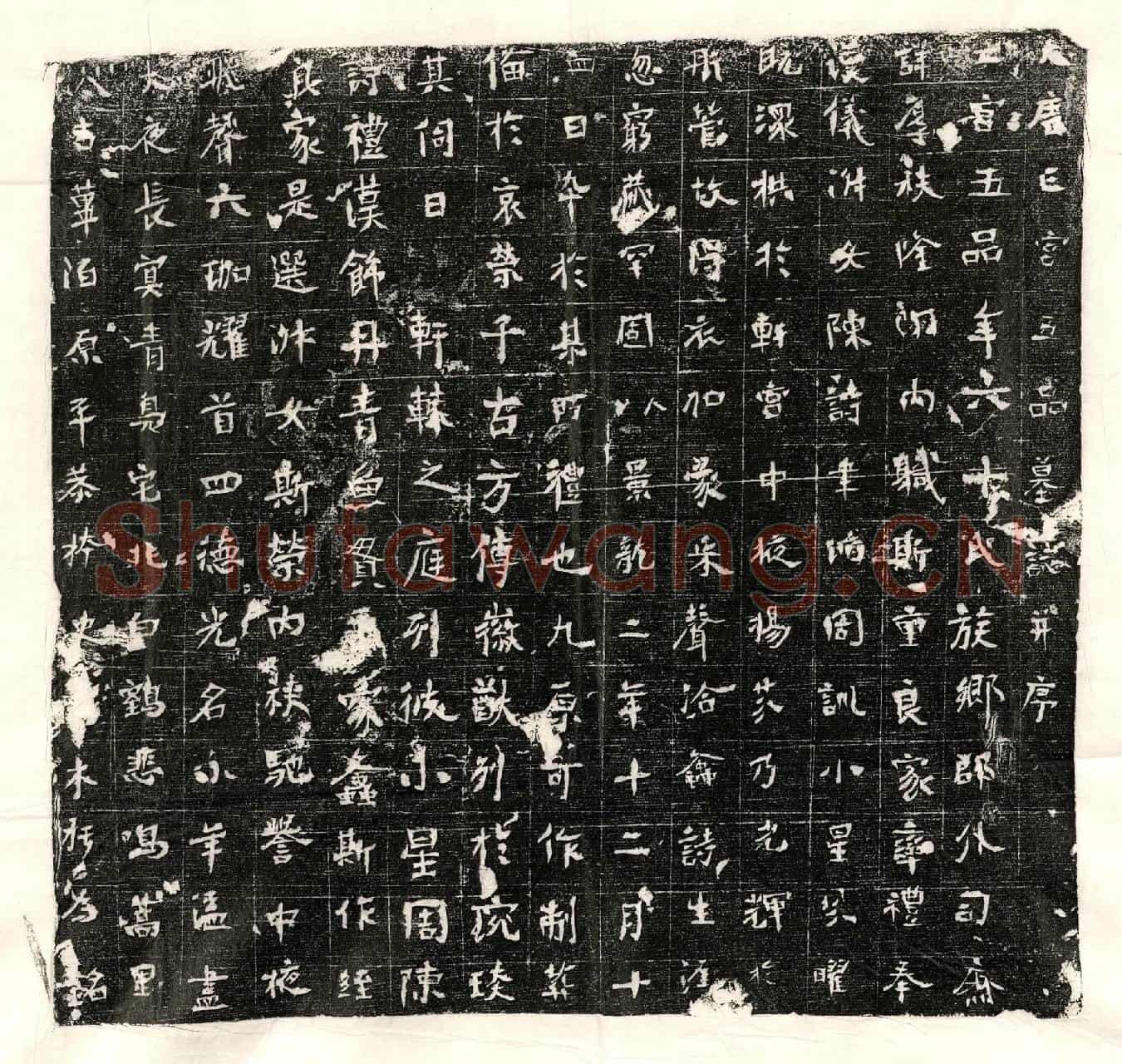 唐五品宫人墓誌(大唐亡宫五品墓誌并序)