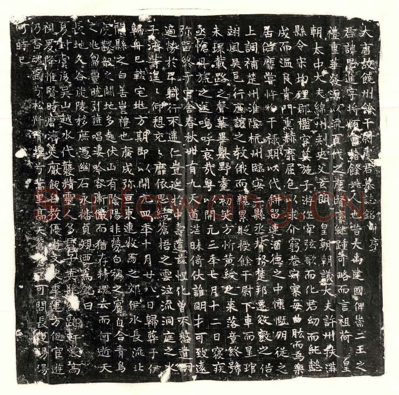 唐虞思进墓誌(大唐故饶州余干尉虞君墓誌铭并序)