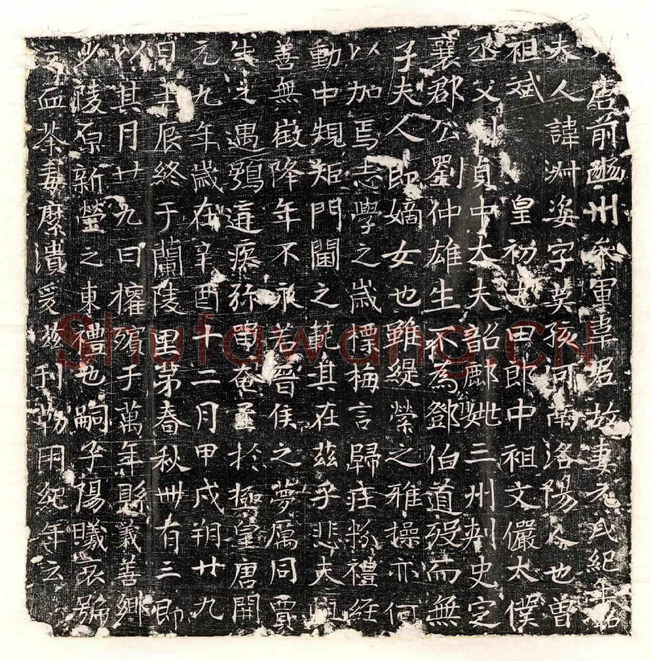 唐韦君妻元淑姿墓誌(□（大）唐前幽州参军韦君故妻元氏纪年铭)