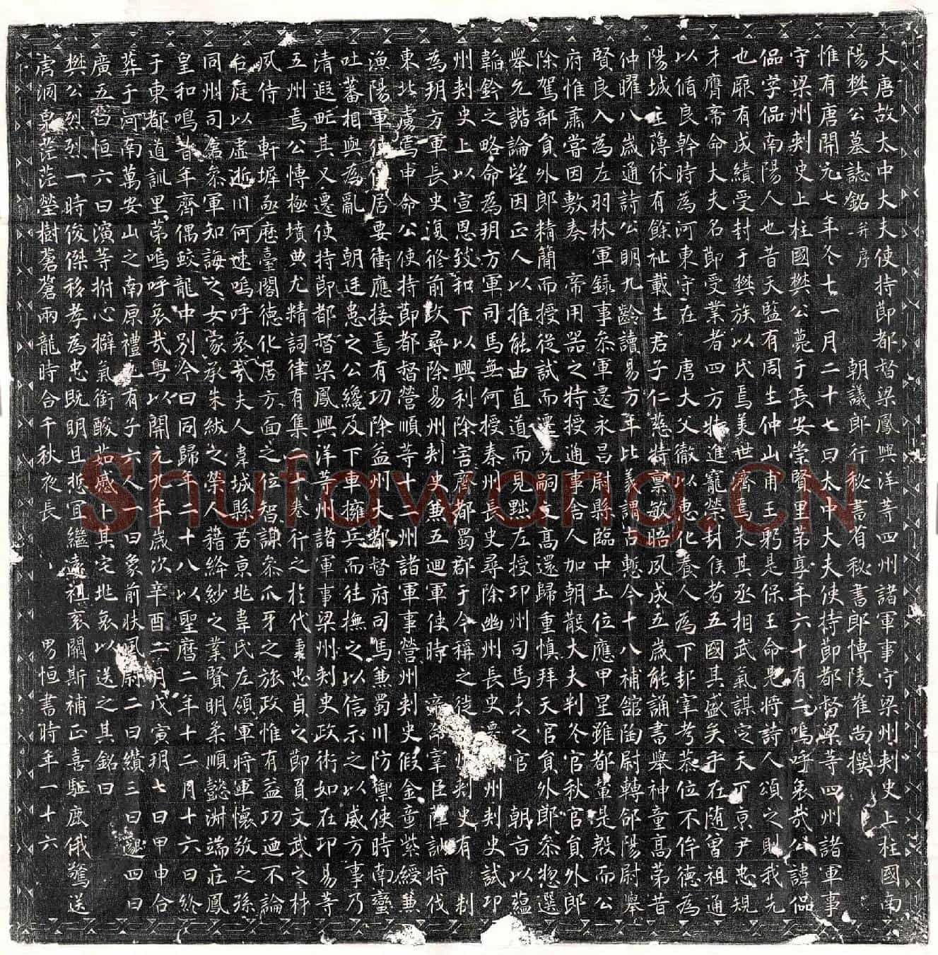 唐樊偘偘墓誌(大唐故太中大夫使持节都督梁凤兴洋等四州诸军事守梁州刺史上柱国南阳樊公墓誌铭并序)