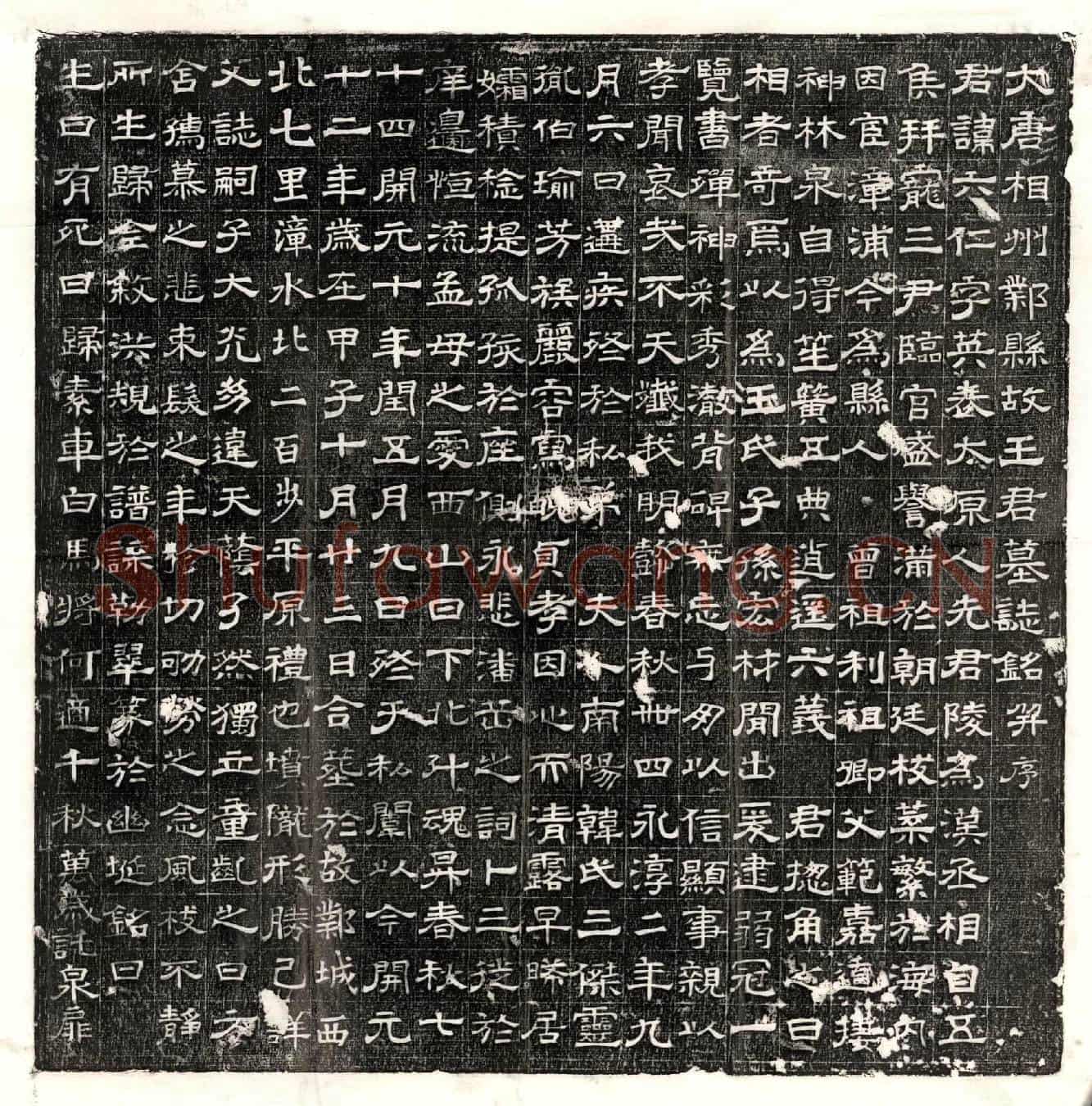 唐王六仁墓誌(大唐相州邺县故王君墓誌铭并序)