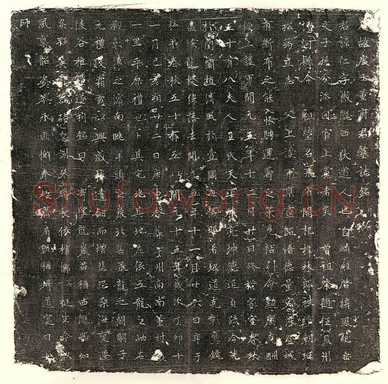 唐董仁墓誌(唐故处士董府君墓誌铭并序)