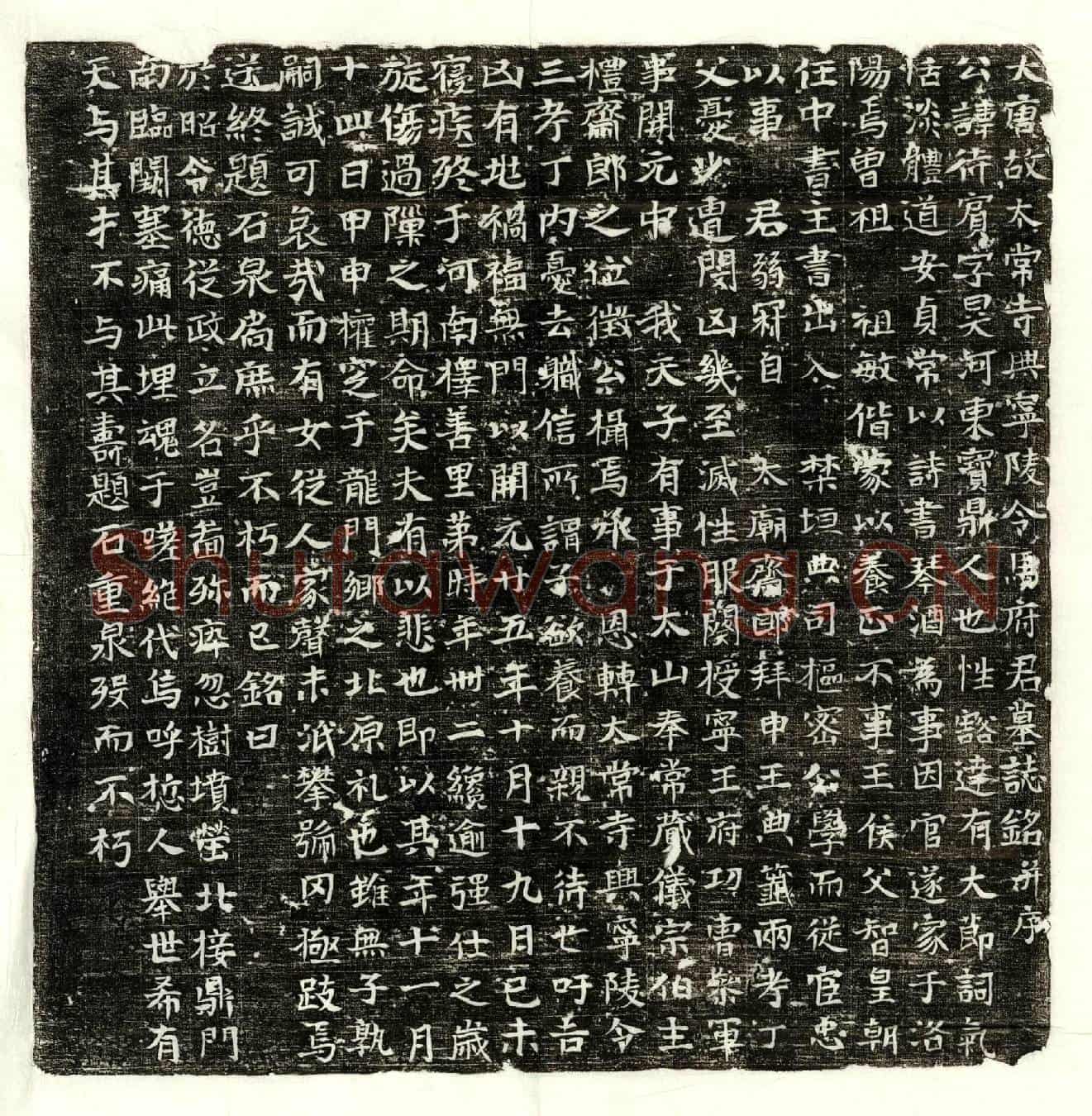 唐马待宾墓誌(大唐故太常寺兴宁陵令马府君墓誌铭并序)