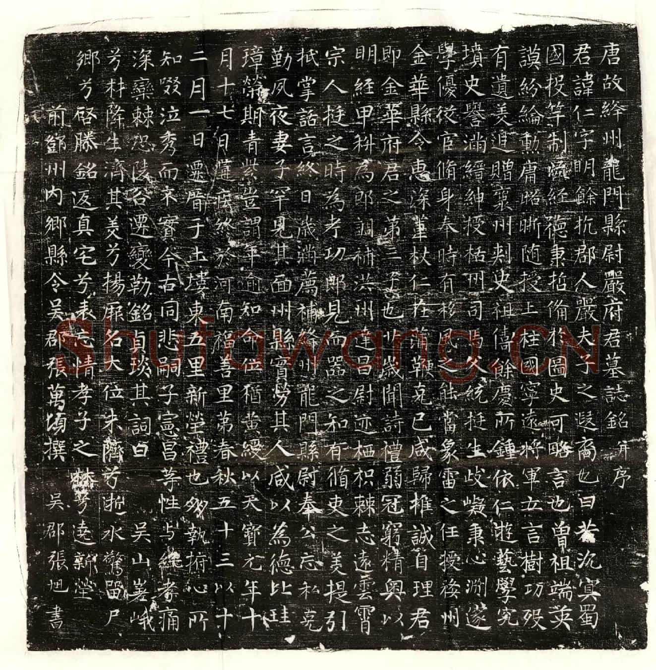 唐严仁墓誌(唐故绛州龙门县尉严府君墓誌铭并序)