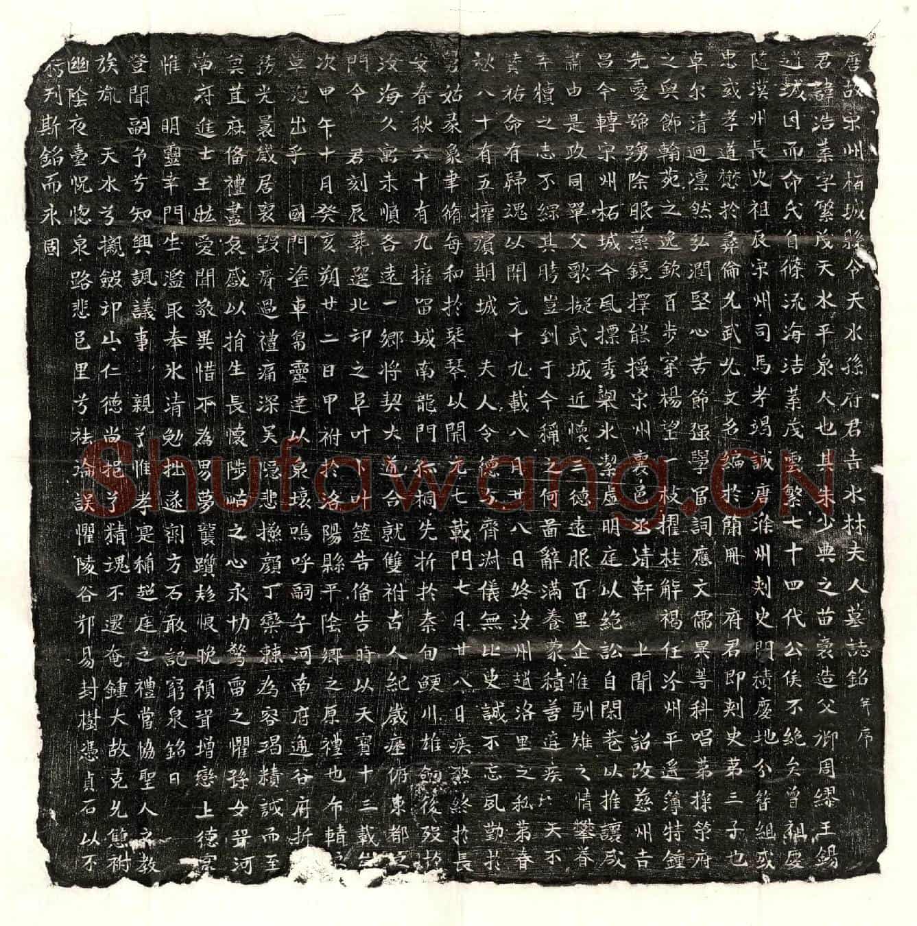 唐孙浩叶、孙浩叶妻林氏墓誌(唐故宋州栢城县令天水孙府君吉水林夫人墓誌铭并序)