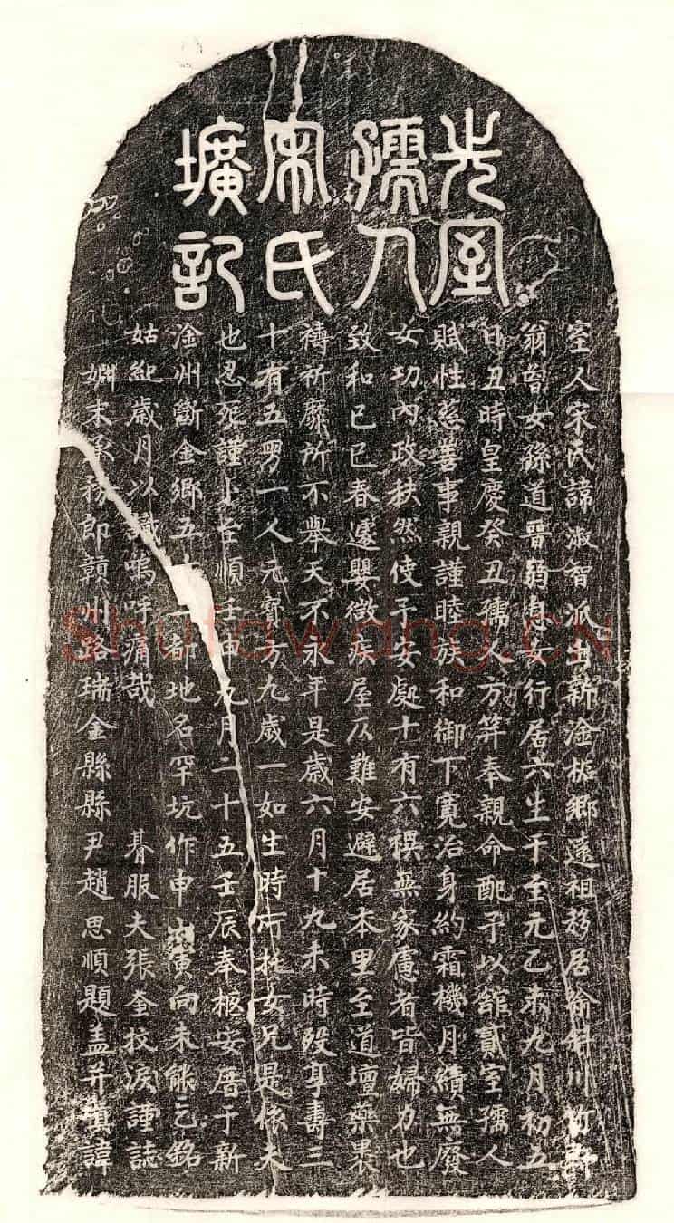 元张奎妻宋淑智墓誌