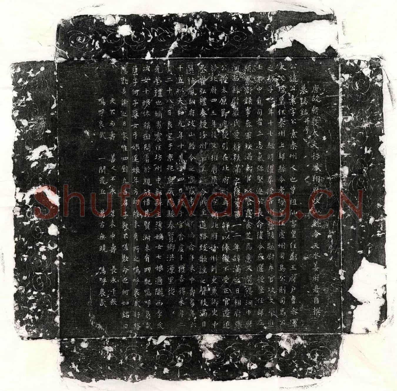唐姜公素墓誌(唐故朝散大夫行凤翔府岐山县令天水姜府君自撰墓誌铭并序)
