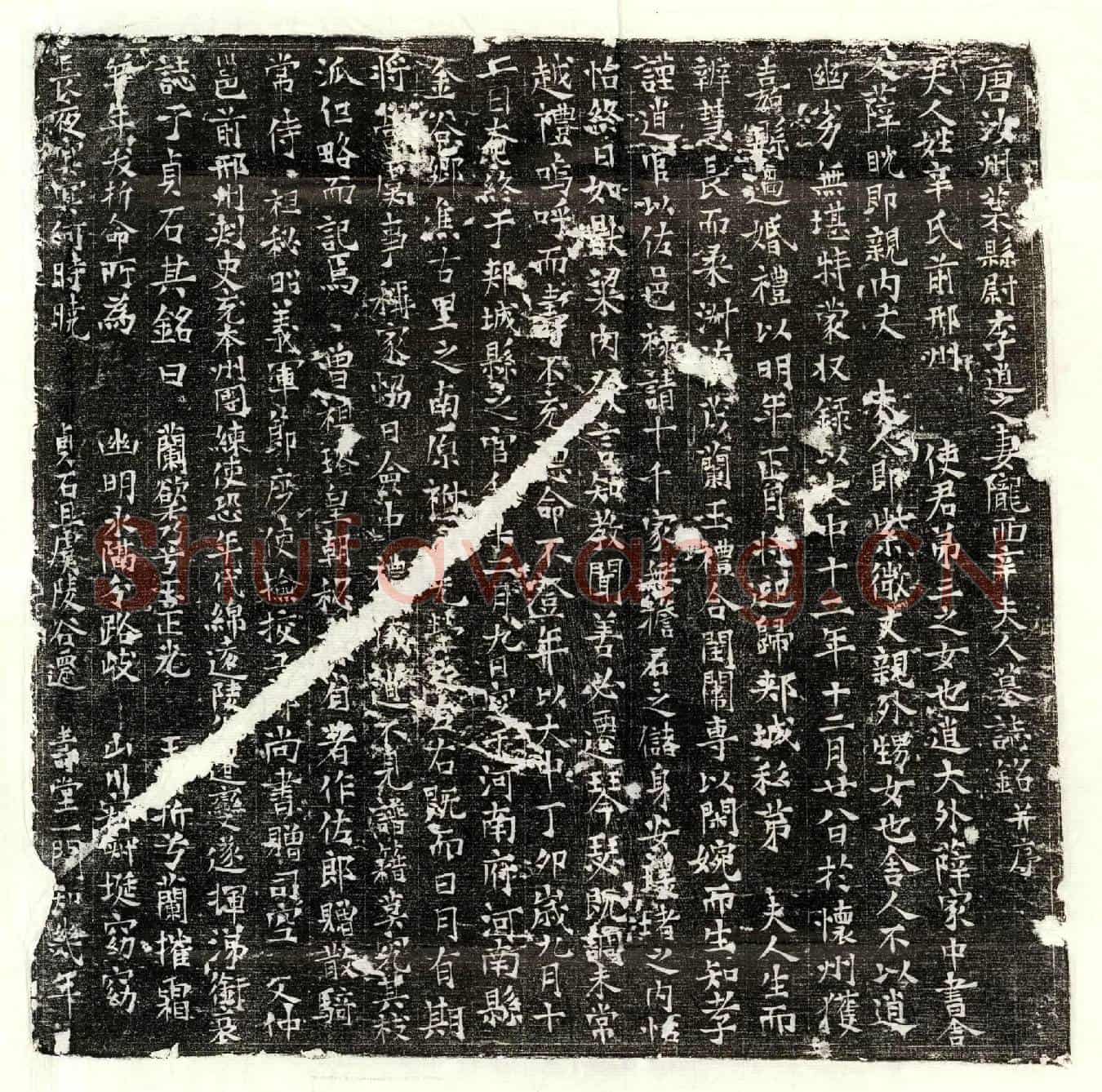 唐李逍妻辛氏墓誌(唐汝州叶县尉李逍之妻陇西辛夫人墓誌铭并序)