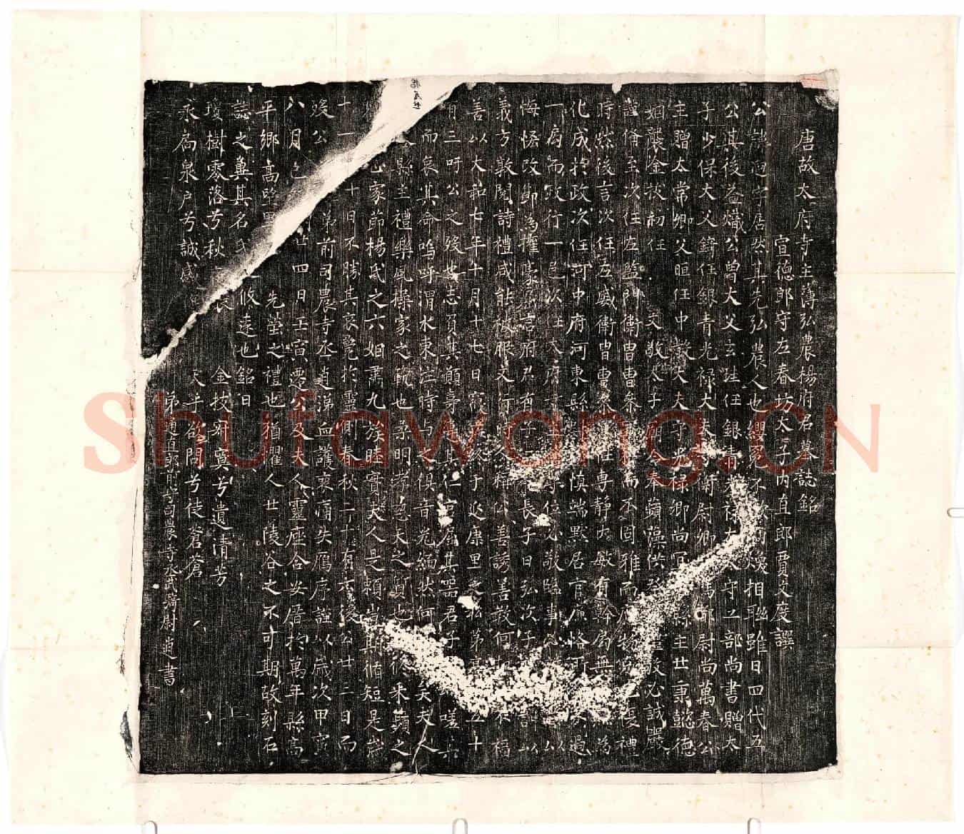 唐杨逈墓誌(唐故太府寺主簿弘农杨府君墓誌铭)