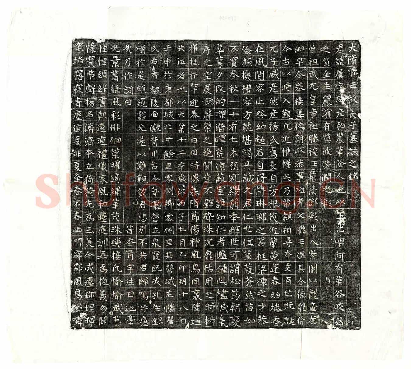 隋杨厉墓誌(大隋滕王故长子墓誌之铭)