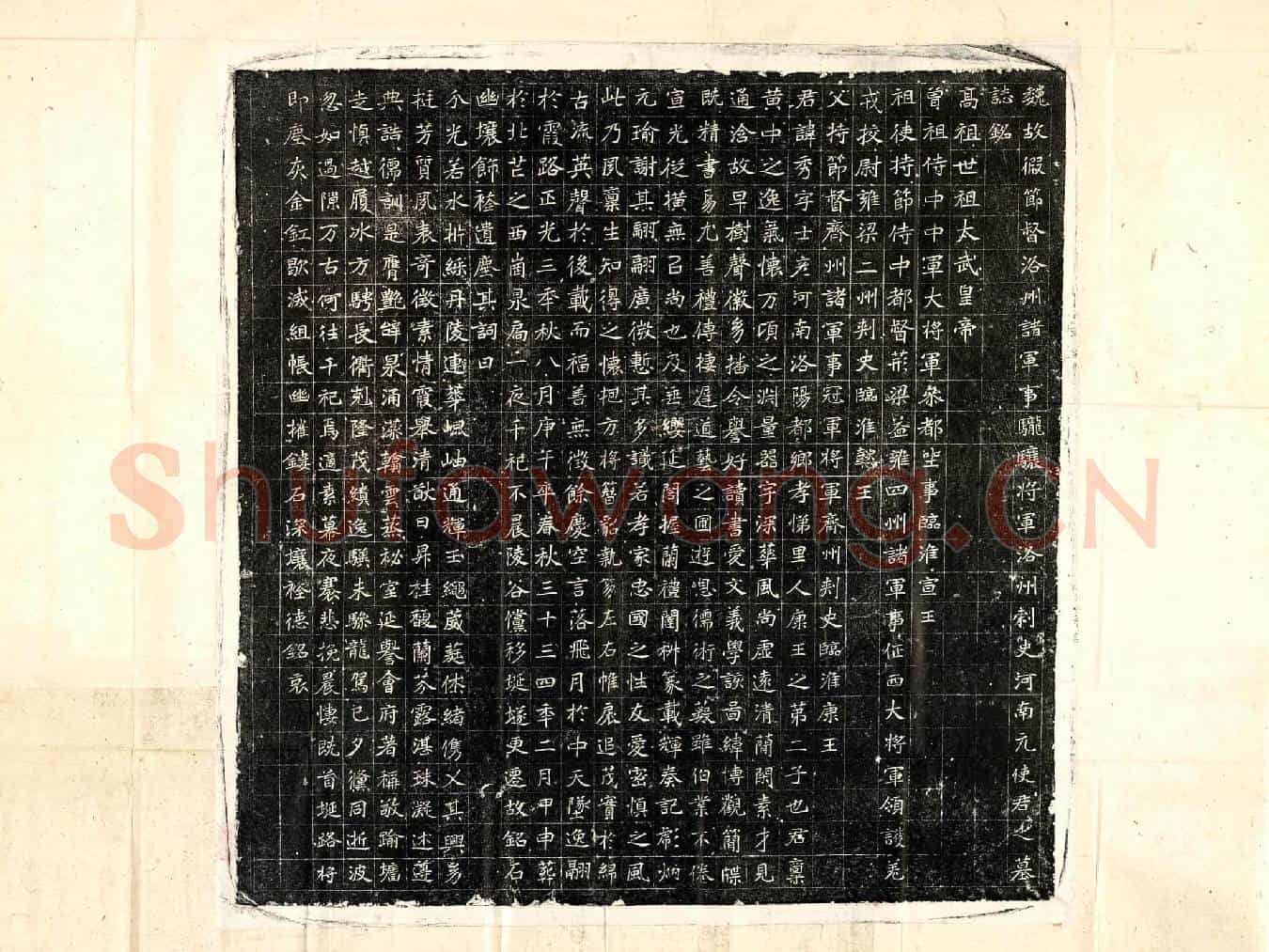 北朝元秀墓誌(魏故假节督洛州诸军事䮾骧将军洛州刺史河南元使君之墓誌铭)