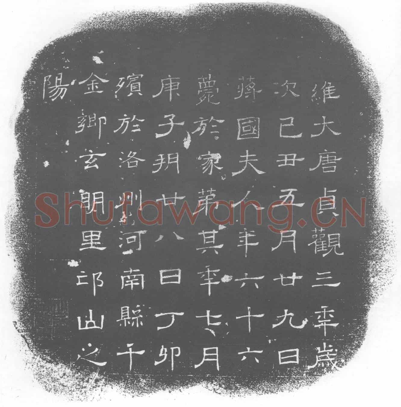 唐蒋国夫人墓誌(维大唐贞观三年岁)