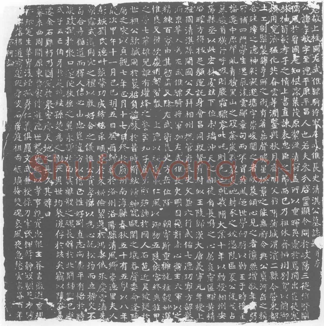 唐清淇孝敏墓誌(唐故上柱国左武侯骠骑将军左武候长史清淇公墓誌铭)