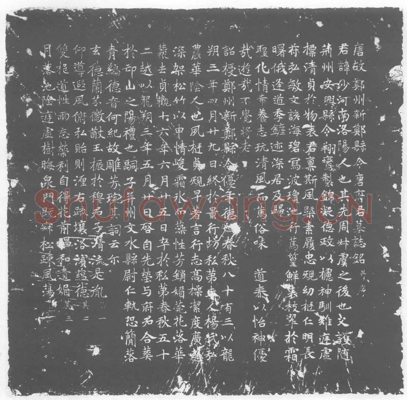 唐墓誌