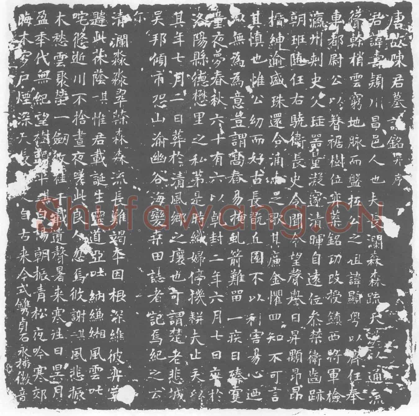 唐墓誌