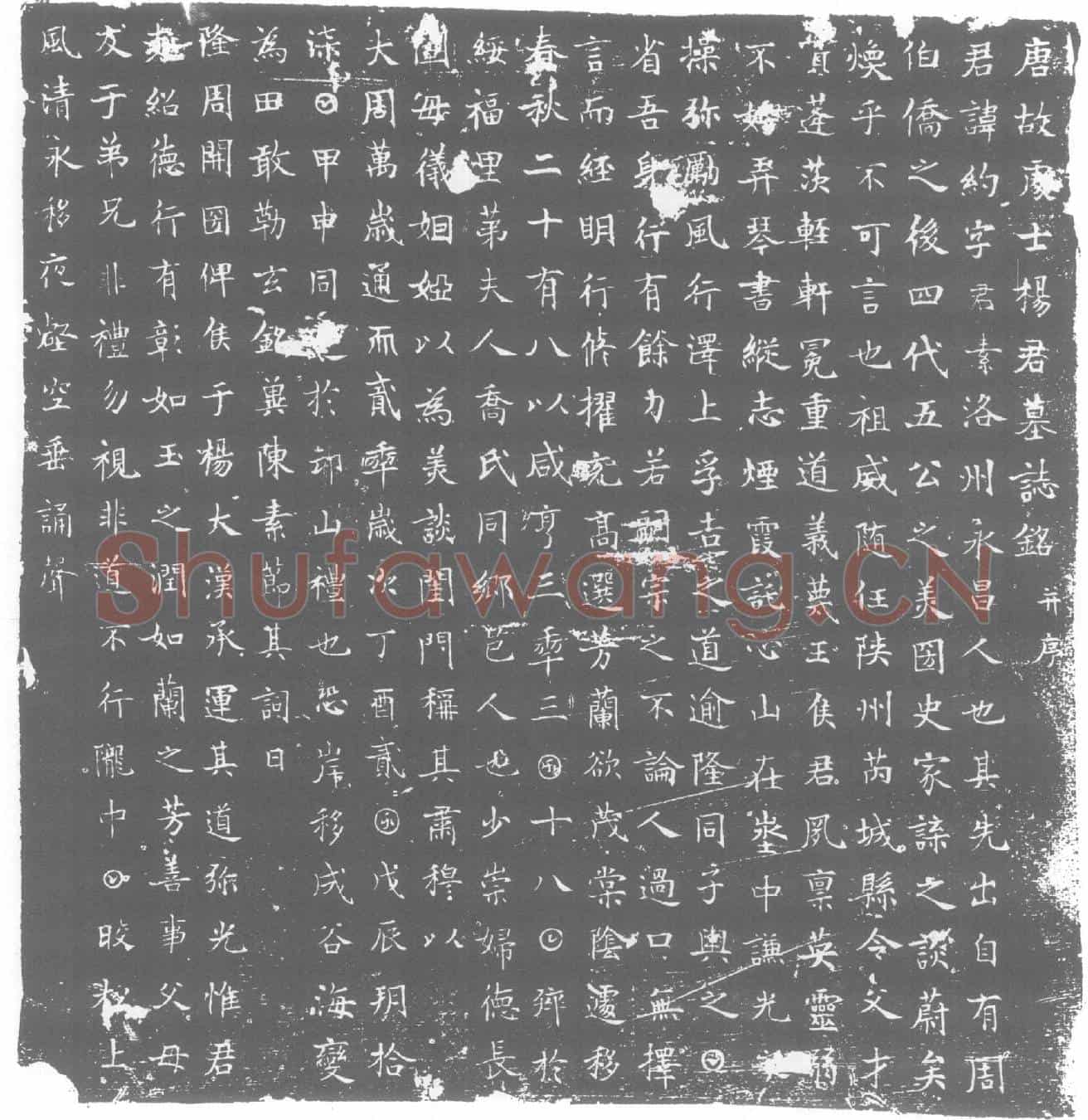 唐墓誌