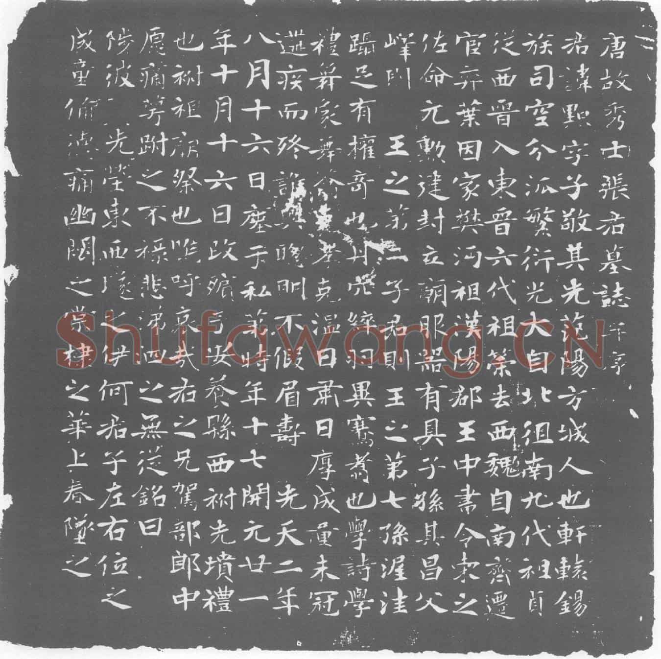 唐张点墓誌