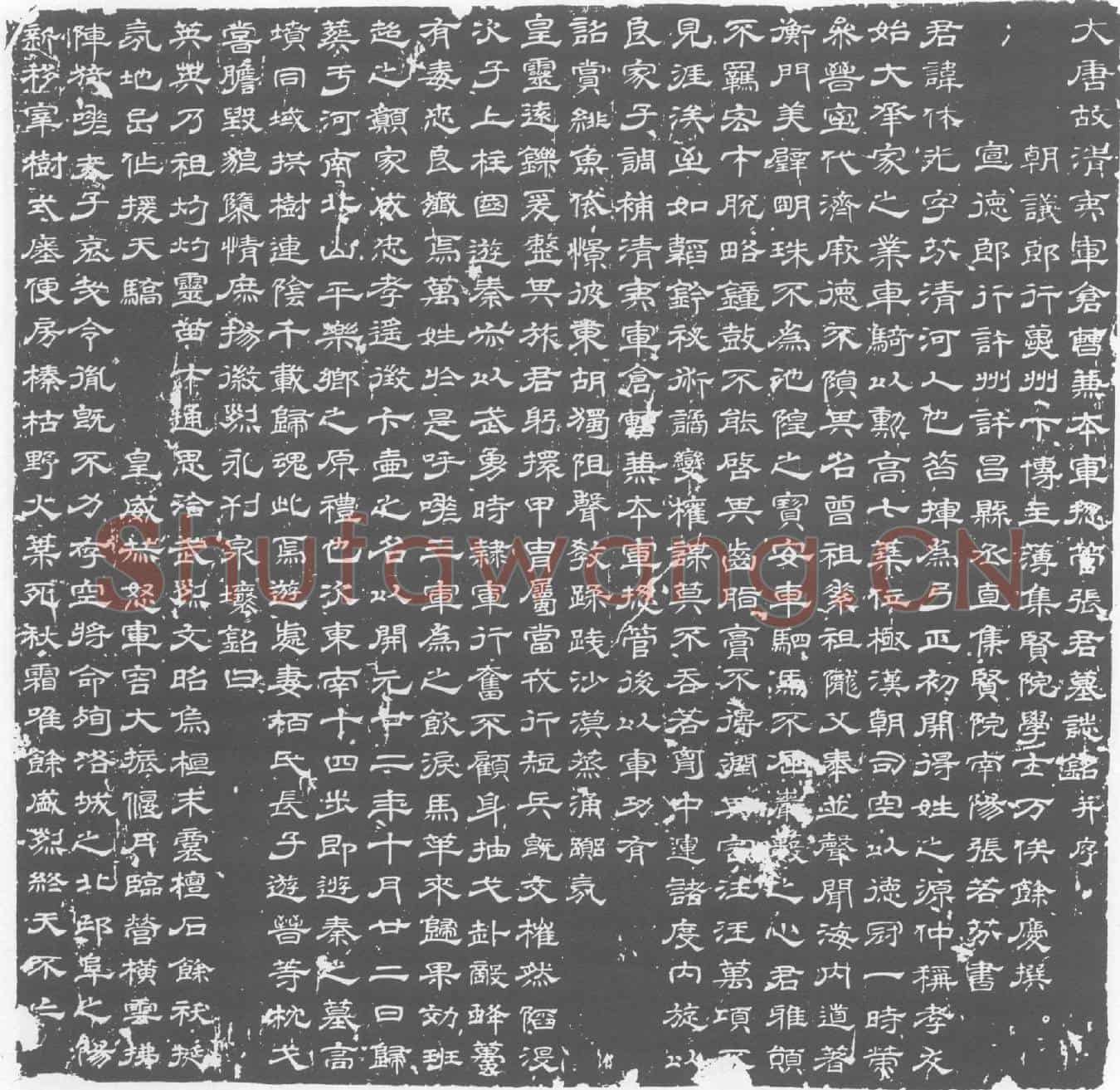 唐张休光墓誌