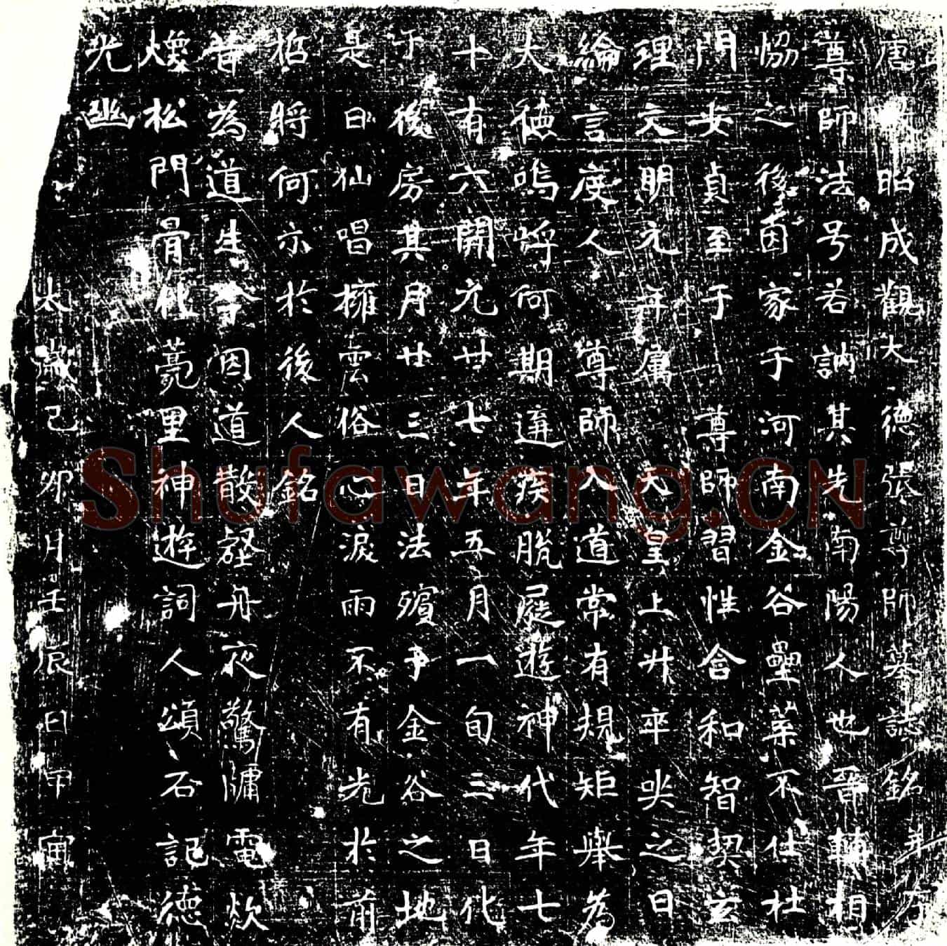 唐张尊师，法号若讷墓誌
