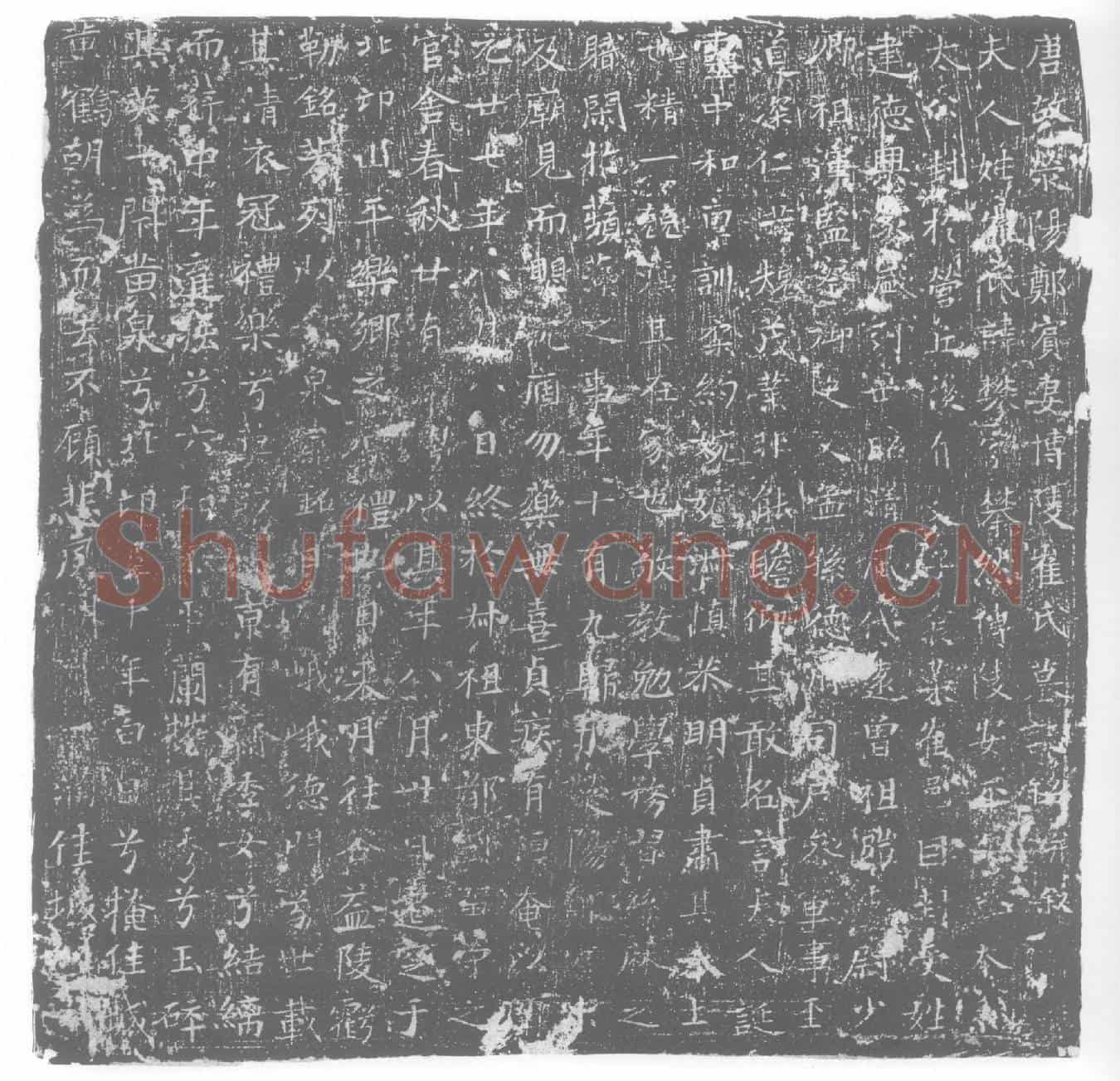 唐崔攀，郑宾妻墓誌