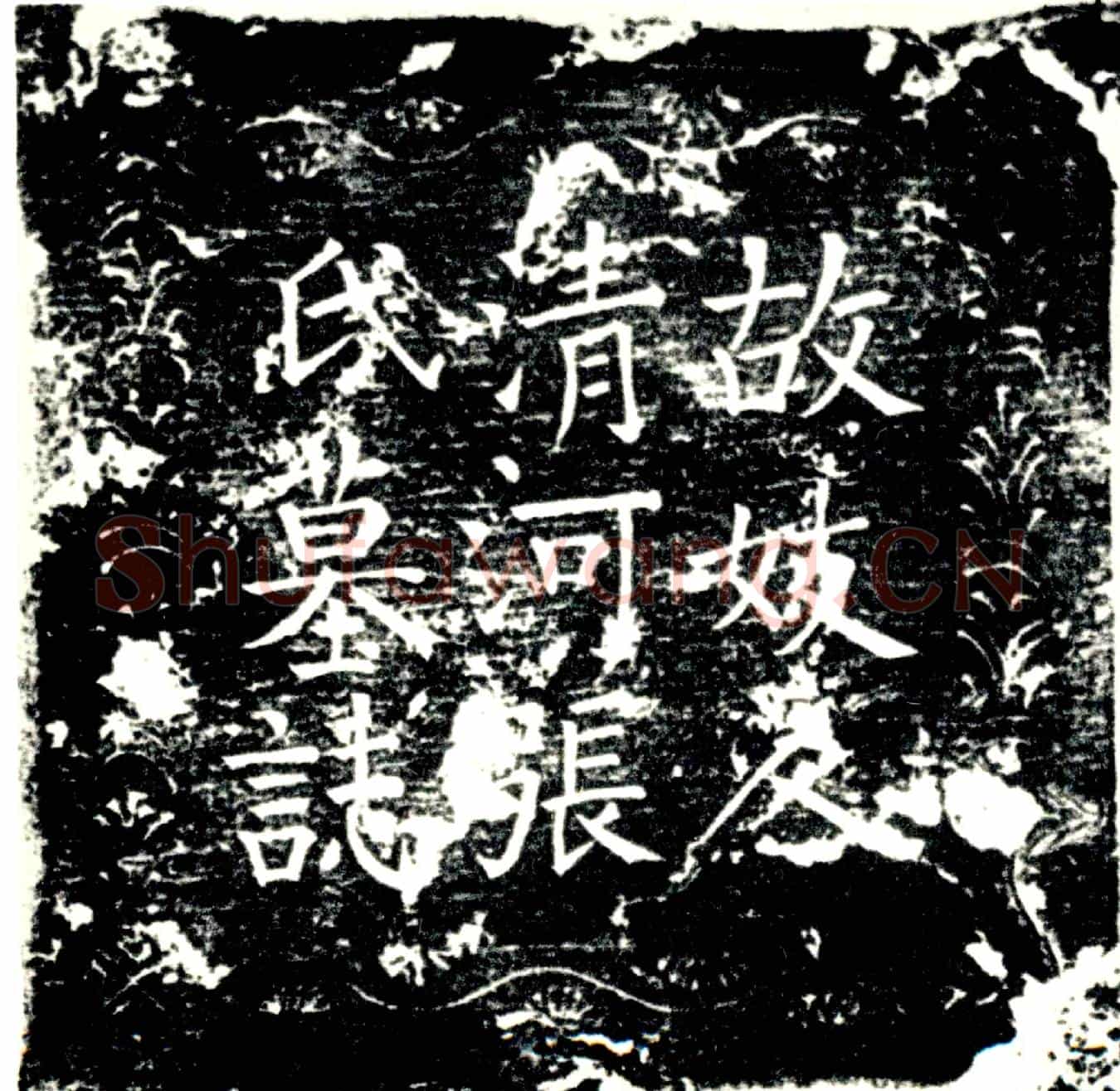 唐张氏，蒋敏妻墓誌