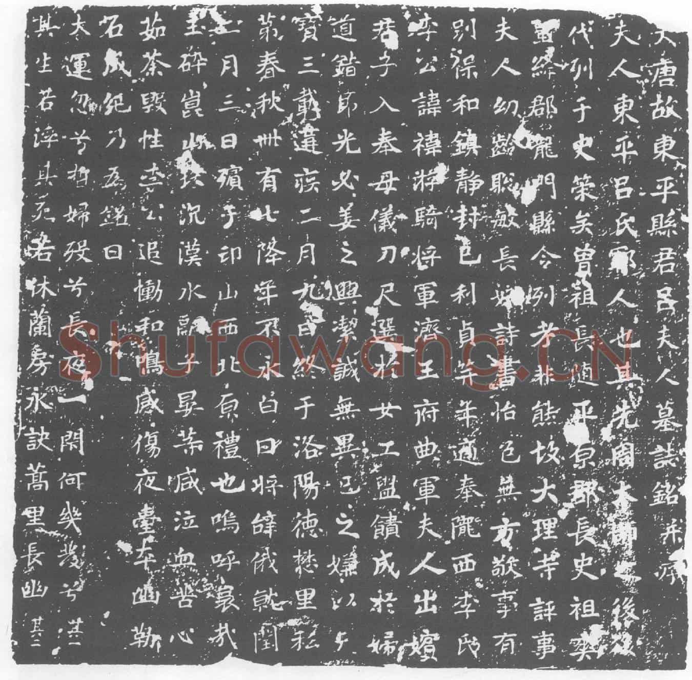 唐吕氏，李袆夫人墓誌