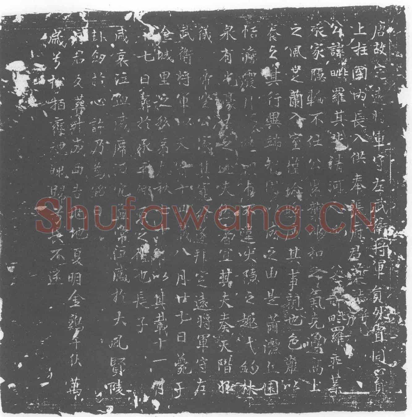 唐张毗罗墓誌