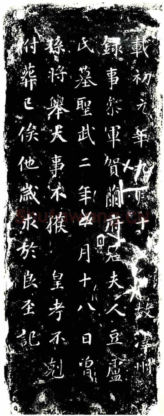 唐豆卢氏墓誌