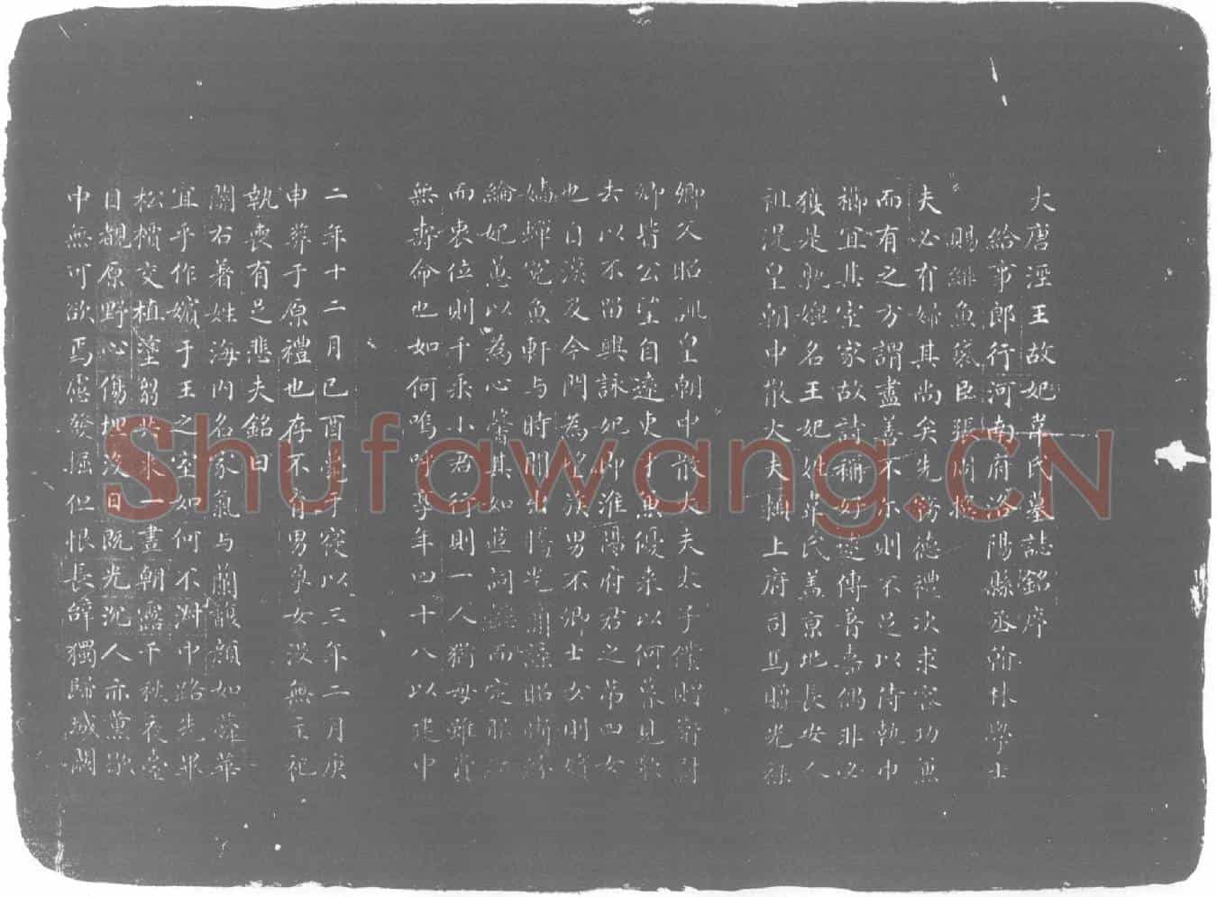 唐韦氏墓誌